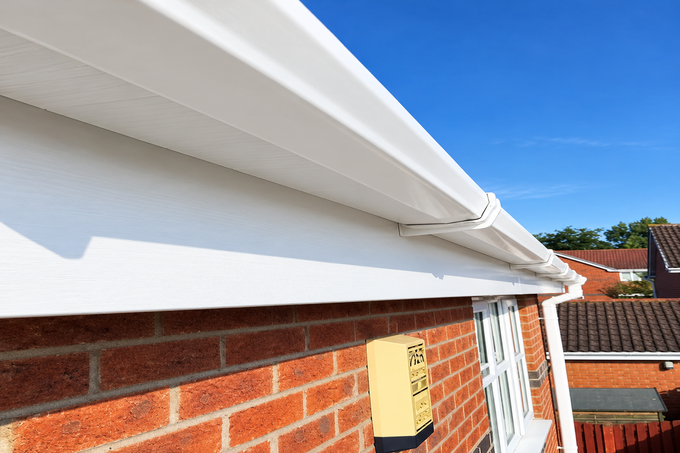 Fascia boards after professional cleaning