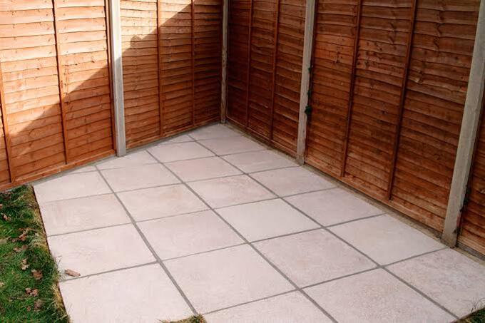 Patio after professional cleaning